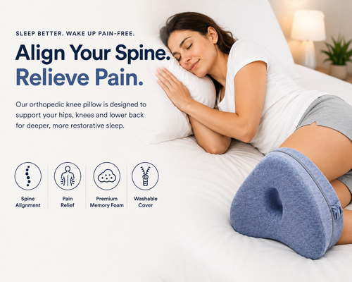 Align Pillow — Align Your Spine, Relieve Pain. Spine alignment, pain relief, premium memory foam, washable cover.