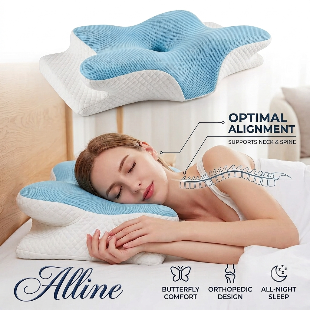 2026 New Solid Color Special-shaped Horn Pillow, Butterfly Pillow Memory Cotton Slow Rebound Neck Protection Sleep Pillow