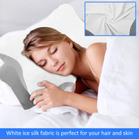 Memory Foam Cervical Pillowcase Butterfly Shaped Neck Pillows Cover Smooth Soft Pillowcase Ergonomic Orthopedic Neck Gift