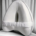 Wake Up Pain-Free – Contoured Memory Foam Knee Pillow for Side Sleepers